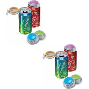 Jokari 2 Click Can Pump and Pour Carbonation Saver for 12oz Soda and Beer | Beer Cans Keep Fizzy Drinks Fresh, Carbonated Beverages 2 Pack, Designed for Soda Cans, No Charging Required in Saudi Arabia