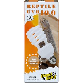 UVB Reptile Light, UVB5.0 24W, UVA UVB Reptile Light Bulb Lamp for Turtle Snake Lizard Gecko, UVB Bulbs for Tropical Reptiles