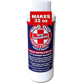 Ring Out - Control and Help Ringworm for Cats, Dogs, Sheep, Goats, Cattle, Horses, all Pets and Livestock makes 32 oz. of Spray