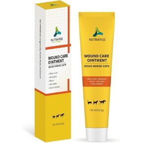Nutriarise Keratin Wound Care Ointment, Hot Spot Treatment for Dogs, Cats and Horses, Healing on Cuts, Scrapes, Burns & Skin Irritation, Relieves Itchy Skin & Prevents Infection, Vet Recommended 1oz