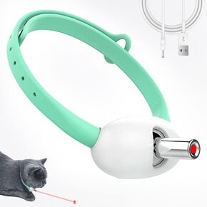 Laser Pointer Collar for Cats, Wearable Automatic Cat Laser Collar Toy, Electric Smart Amusing Collar for Kitten, USB Rechargeable Interactive Cat Toy