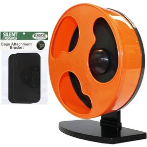 Silent Runner 12" Regular | Wheel + Cage Attachment | Sugar Gliders, Hamsters, Rats