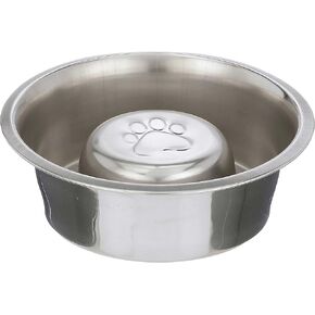 وعاء تغذية بطيء من الفولاذ المقاوم للصدأ من شركة Neat Pet Brands للكلاب والقطط - يناسب مغذيات أكثر إتقانًا وغيرها من المغذيات المرتفعة (3/4 كوب) in Kuwait