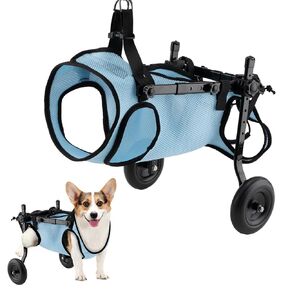 Dog Wheelchair for Back Legs, Dog Wheelchair Cart, Doggy/cat Wheelchair with Disabled Hind Legs Walking, Mobility Aids for Small Pets Hind Limbs, Dog Carts with Wheels, Light Weight,S
