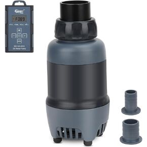 hygger 24V DC Aquarium Water Pump, 396GPH 20W 6.6FT Submersible Pump With Controller, Water Fountain Pump with 2 Nozzles for Fish Tank, Pond, Aquarium, Statuary, Hydroponics