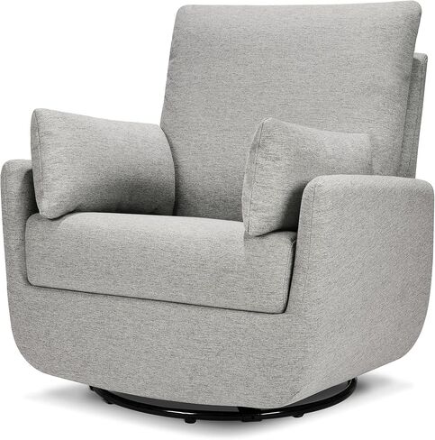 DaVinci Juno Swivel Glider in Ivory Boucle, Greenguard Gold & CertiPUR-US Certified in Saudi Arabia