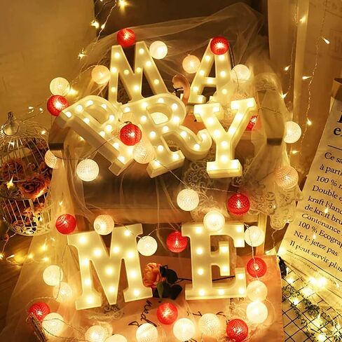 Laerjin Led Marquee Letter Lights, LED Letter Lights Sign Light Up Letters Sign for Home Cafe Bar Party Wedding Birthday Christmas Decoration, Battery Operated Initials Lamp Letters Symbol-& in Saudi Arabia
