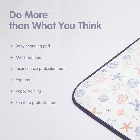 Baby Bed Pad Waterproof Washable Reusable Toddler Mattress Protector Underpads 4 Layer Bed Wetting Incontinence Pads Cover for Baby Toddler Children and Adults (Gray) in Saudi Arabia