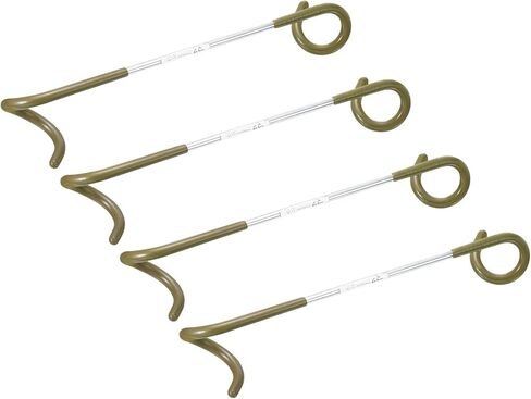 4 Pack Camping Lantern Hook Hanger - S-Shaped Hook Stainless Steel Non-Slip Lamp Hanger, Apply to Outdoor/Camping/Hiking (Sandy Brown) in Kuwait