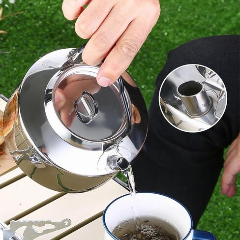 7PCS Camping Cooking Set,Camping Cookware Mess Kit,304 Stainless Steel Camping Cookware with Travel Tote Bag for Camping Outdoor Cooking & Picnic,RVs in Kuwait