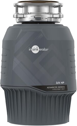 InSinkErator EVOLUTION 0.75HP 3/4 HP، السلسلة المتقدمة EZ Connect التغذية المستمرة للتخلص من نفايات الطعام، رمادي in Kuwait