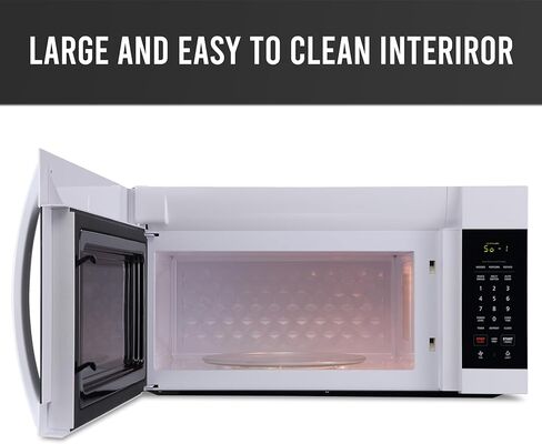 فرن ميكروويف فاربروير فوق النطاق، 1.7 قدم مكعب. قدم. - 1000 واط - إعادة تسخين تلقائي، طهي متعدد المراحل، ميزة الذوبان/التنعيم، قفل أمان للأطفال، شاشة LED - موفرة للمساحة وقوية - أبيض in Kuwait