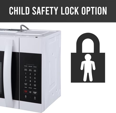 فرن ميكروويف فاربروير فوق النطاق، 1.7 قدم مكعب. قدم. - 1000 واط - إعادة تسخين تلقائي، طهي متعدد المراحل، ميزة الذوبان/التنعيم، قفل أمان للأطفال، شاشة LED - موفرة للمساحة وقوية - أبيض in Kuwait