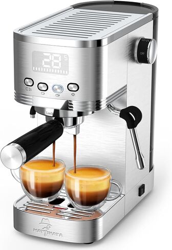 Espresso Machine, 20 Espresso Maker with Hot Water Pipe and Commercial Steamer for Americano, Latte and Cappuccino in Saudi Arabia