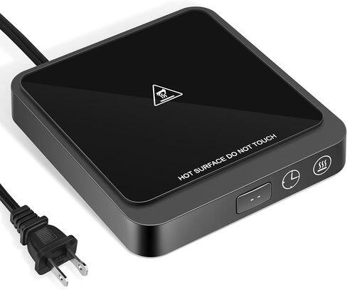 جهاز تسخين كوب القهوة من فيرجوي، جهاز تسخين الأكواب الكهربائي بإغلاق تلقائي لمدة 4 ساعات مع لوحة تسخين كبيرة للمكاتب المكتبية والسفر والمنزل (20 وات) in Kuwait