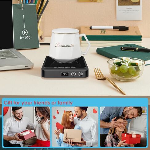 جهاز تسخين كوب القهوة من فيرجوي، جهاز تسخين الأكواب الكهربائي بإغلاق تلقائي لمدة 4 ساعات مع لوحة تسخين كبيرة للمكاتب المكتبية والسفر والمنزل (20 وات) in Kuwait