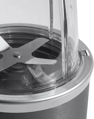 خلاط نيوتري بوليت الشخصي للمخفوقات والعصائر وتحضير الطعام والمزج المجمد، 24 أونصة، 600 واط، رمادي، (NBR-0601) in Kuwait