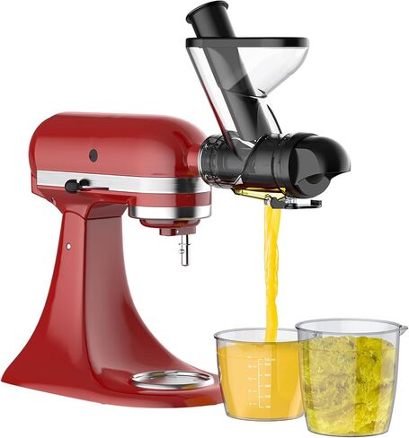 مرفق عصارة المضغ لخلاط حامل KitchenAid، عصارة المضغ، مرفق عصارة بطيئة لـ KitchenAid جميع الموديلات خلاطات الوقوف للخضروات والفواكه من Hozodo in Kuwait
