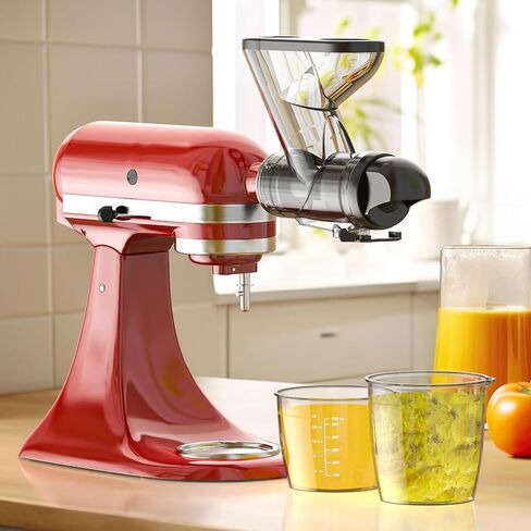 مرفق عصارة المضغ لخلاط حامل KitchenAid، عصارة المضغ، مرفق عصارة بطيئة لـ KitchenAid جميع الموديلات خلاطات الوقوف للخضروات والفواكه من Hozodo in Kuwait