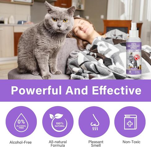 رذاذ رادع للقطط، طارد للقطط للاستخدام الخارجي والداخلي، رذاذ لتدريب القطط لمنع القطط من خدش النباتات والأثاث in Kuwait