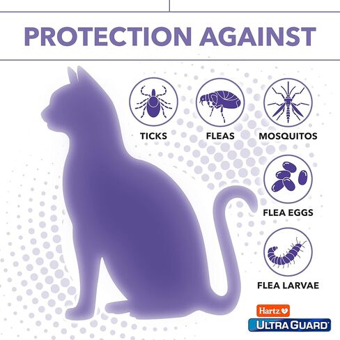 Hartz UltraGuard Plus Flea & Tick Collar for Cats and Kittens, 7 Month Flea and Tick Prevention and Protection, White, 2 Count in Saudi Arabia