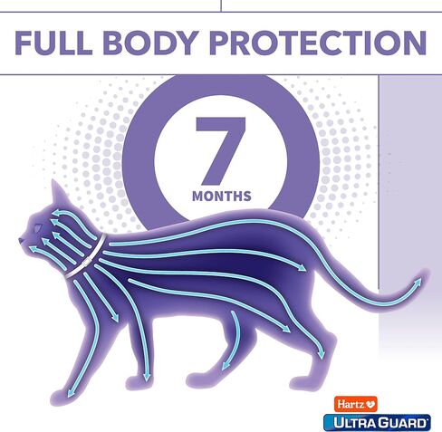 Hartz UltraGuard Plus Flea & Tick Collar for Cats and Kittens, 7 Month Flea and Tick Prevention and Protection, White, 2 Count in Saudi Arabia