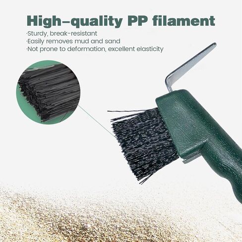inoreal Sturdy Horse Hoof Pick Brush - Essential Equestrian Horse Grooming Tool for Gentle Hoof Care and Maintenance in Saudi Arabia