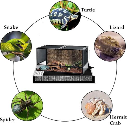 FullyWarms Reptile Heating Pad,14W 11x11 inch Removable Under Tank Heat Pad,Safety Adjustable Reptile Heat Mat for Turtle, Tortoise, Snakes, Lizard, Gecko in Saudi Arabia