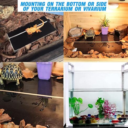FullyWarms Reptile Heating Pad,14W 11x11 inch Removable Under Tank Heat Pad,Safety Adjustable Reptile Heat Mat for Turtle, Tortoise, Snakes, Lizard, Gecko in Saudi Arabia
