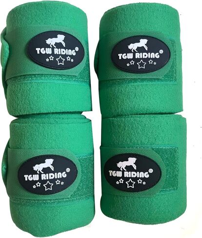 TGW RIDING أغطية أرجل بولو الحصان، أغطية ساق الحصان، ضمادات صوف الحصان، 4 عبوات in Kuwait