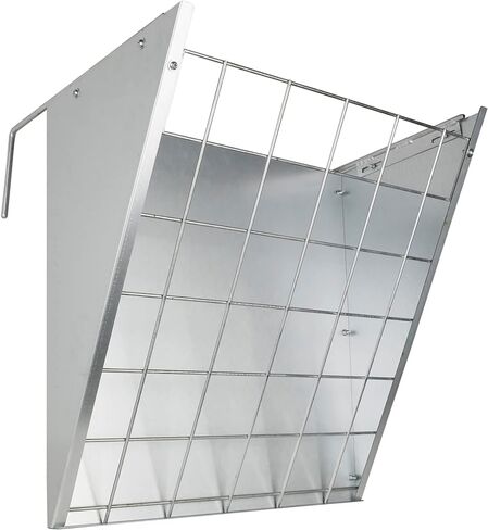 وحدة تغذية القش المعلقة من الفولاذ المجلفن من Solution4Patio، وحدة تغذية ذات سعة كبيرة للخدمة الشاقة مع خطافات قابلة للتعديل تناسب مختلف الأكشاك والحظائر، وحدة تغذية القش للماعز والأغنام والحصان #B806A01-US2 in Kuwait