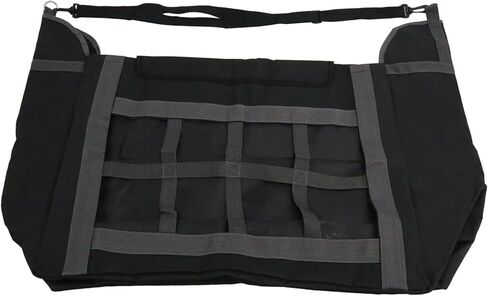 Skyehomo أكياس القش الحصان الأسود 600D أكسفورد القماش تغذية بطيئة حمل الحقائب مع المربعات الصغيرة سعة كبيرة أكياس التغذية للخيول الماعز الألبكة in Kuwait