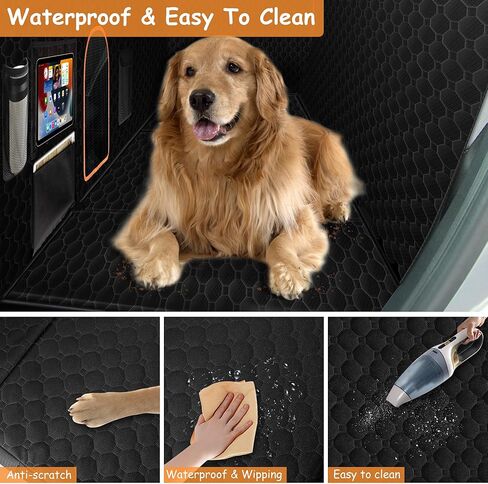 غطاء المقعد الخلفي للكلاب في السيارة، موسع المقعد الخلفي للكلاب، سيارات الدفع الرباعي والشاحنات، أرجوحة مقاومة للماء لحماية كاملة للكلاب، غطاء مقعد السيارة السفلي الصلب للكلاب مع واقي الباب in Kuwait