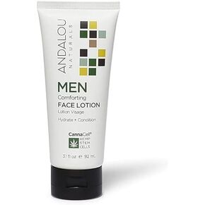 Andalou Naturals Men Refreshing Face Wash with CannaCell, 6 Ounces