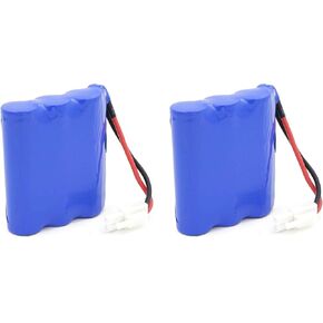 2-PK Rechargeable Lithium Battery with Quick Connector for Alpha 1080X