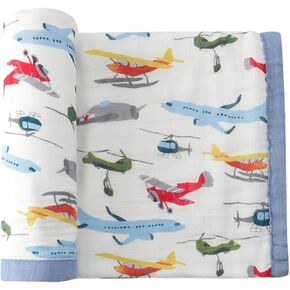 Boho Sunshine Muslin Blanket Baby Quilt - Silky Soft and Breathable Crib Blanket for Daycare - Large 47" x 47" - 2 Layers Toddler Summer Blankets for Boys or Girls(Brown)