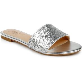 Jewel Badgley Mischka Women's Dillian Flat Sandal