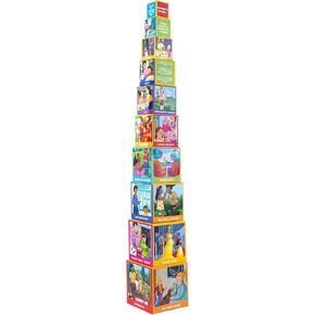 Upbounders Inspiring Careers Nesting and Stacking Blocks, Sorting Toy for Toddlers, Educational Illustrations of Modern Moms, Ages 2-4 | Multicultural