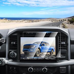 3PCS Screen Protector for 2022-2025 Rivian R1T/R1S, 15.6'' Navigation, 12.3'' Digital, 6.5'' Rear Console Touch Screen Protector Tempered Glass Navigation Display Screen Cover Protective Film