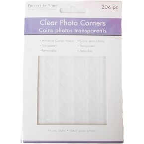 Forever in Time Clear Adhesive Photo Corner Mounts - 204 Count