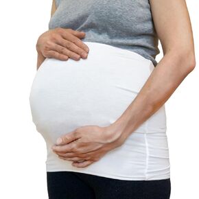 CHARM Stomach Wrap Japanese Haramaki - Mens Belly Warmer Womens Postpartum & Maternity Belt Light Greige