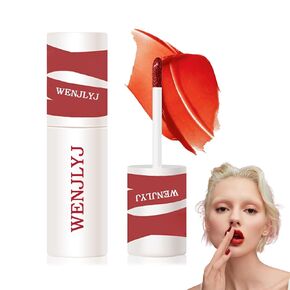 2 Colors Lip Tint Stain Set,Mini Velvet Lip Tint Watery Lip Stain Long Lasting Waterproof Moisturizing Lip & Cheek Tint,Hydrating,Natural Glossy Liquid Lipstick Lip Gloss Kits for Women