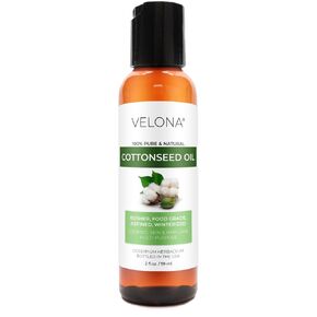 velona Cotton Seed Oil 8 oz | 100% Pure and Natural Carrier Oil | Refined, Cold pressed | Cooking, Skin, Face, Body, Hair Care | Use Today - Enjoy Results