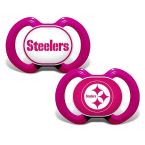 BabyFanatic Girls Pink Pacifier 2-Pack - NFL Chicago Bears - Officially Licensed League Gear