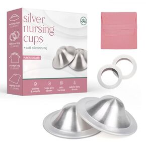 Nipple Silver Cups, Nursing Cups, Breastfeeding Nipple Shield, Silver Nipple Shield, Nipple Shield for Breast Feeding, Silver Nursing Cups