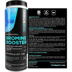 Bromine Booster - Oxidizing Spa Shock to Establish Bromide Reserve - Spa Bromine Hot Tub Chemical & Non-Chlorine Shock for Water Balance with Spa Sodium Bromide for Hottubs - 1lbs Bromide Oxidizer