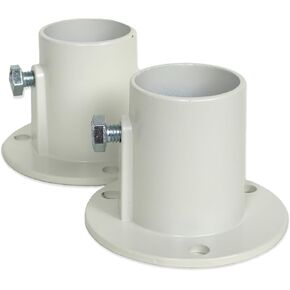 Blue Wave NE1228PR Aluminum Deck Flanges for Above Ground Pool Ladder, Pair,3.5 x 3.5 x 2.5 inches