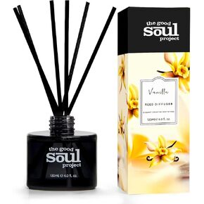 Reed Diffuser Set, 4.0 Oz(120 ml) Fresh Scented Diffuser with 6 Sticks, Home Fragance Oil Diffuser for Bathroom, Decorative Air Freshener