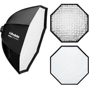 Profoto Softbox 4-Feet Octa with 1 F-Stop Diffuser (Silver) Bundle with Profoto Softgrid 4-Feet Octa for Softbox Line and Profoto Softbox 4-Feet Octa Diffuser Kit with 0.5 F-Stop Diffuser (3 Items)