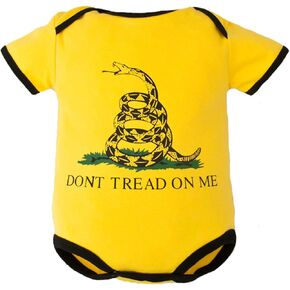 Trooper Clothing Don't Tread On Me 1pc Bodysuit,6-9 Months, Yellow, 6-9 Months 9004 9004:9004-6/9